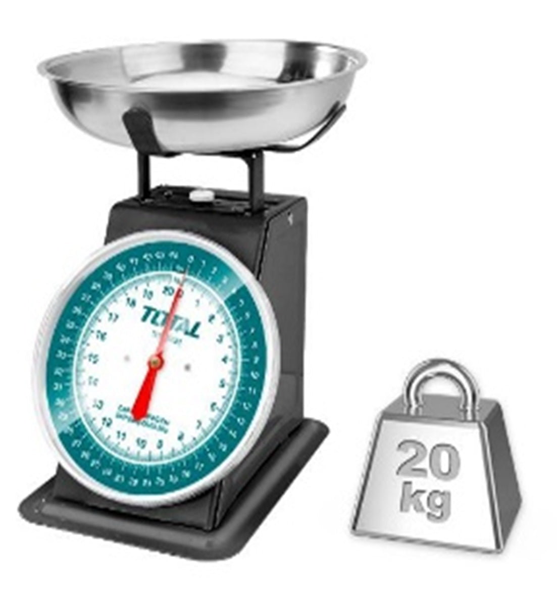 ⚖️ Balance mécanique TOTAL – Capacité 20 kg