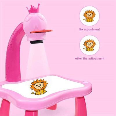 🎨 Table de Dessin avec Projecteur LED pour Enfants – Jeu Créatif et Éducatif 🧒✨
