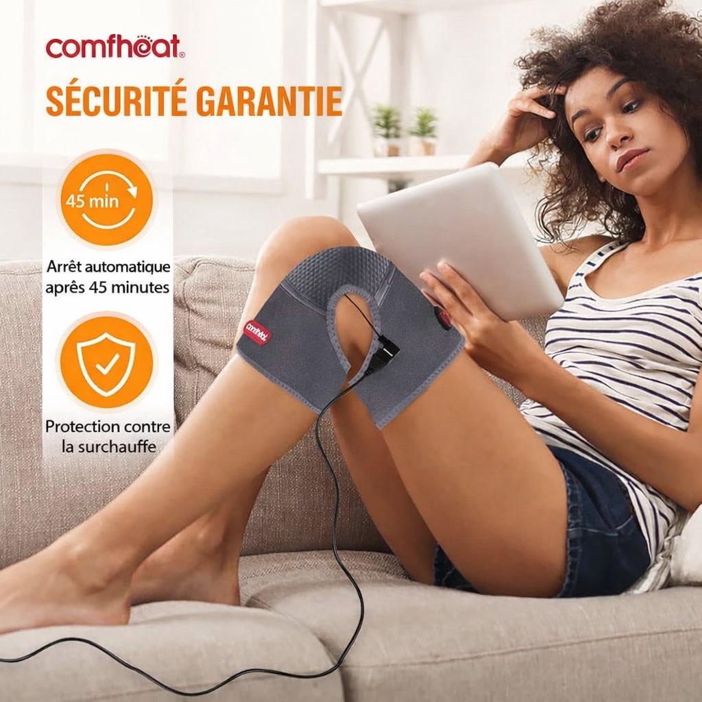 🦵 GENOUILLÈRE CHAUFFANTE AVEC MASSAGE