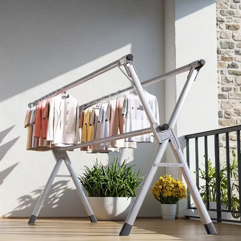 🧺 SÉCHOIR À LINGE EN ACIER INOXYDABLE