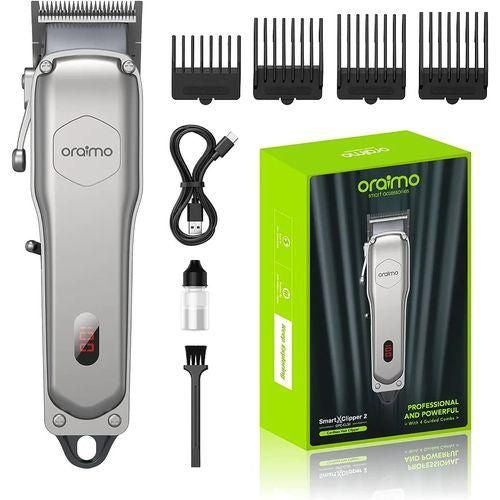 ⚡ Tondeuse Électrique Rechargeable Oraimo – Couleur Argent ✨