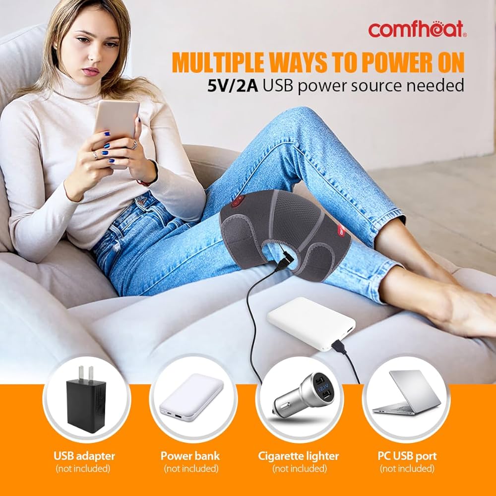 🦵 GENOUILLÈRE CHAUFFANTE AVEC MASSAGE