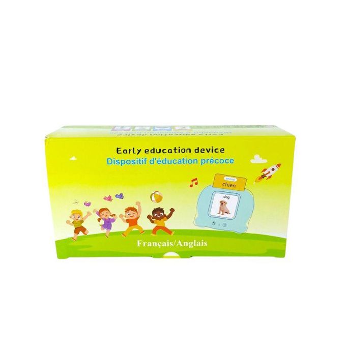 🧸 Cartes Flash Parlantes Éducatives – Machine Sonore 224 Mots à Vue ( bleu et Rose )
