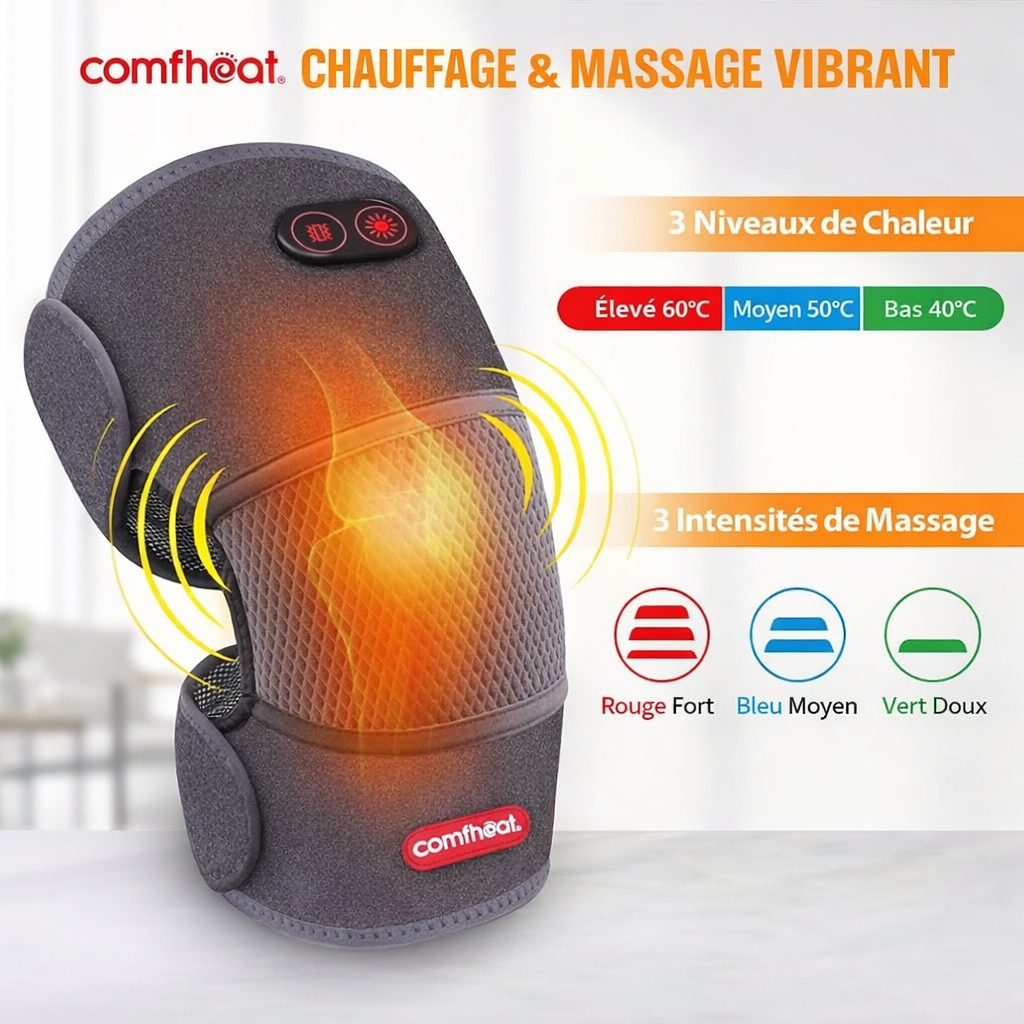 🦵 GENOUILLÈRE CHAUFFANTE AVEC MASSAGE