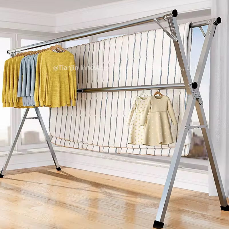 🧺 SÉCHOIR À LINGE EN ACIER INOXYDABLE