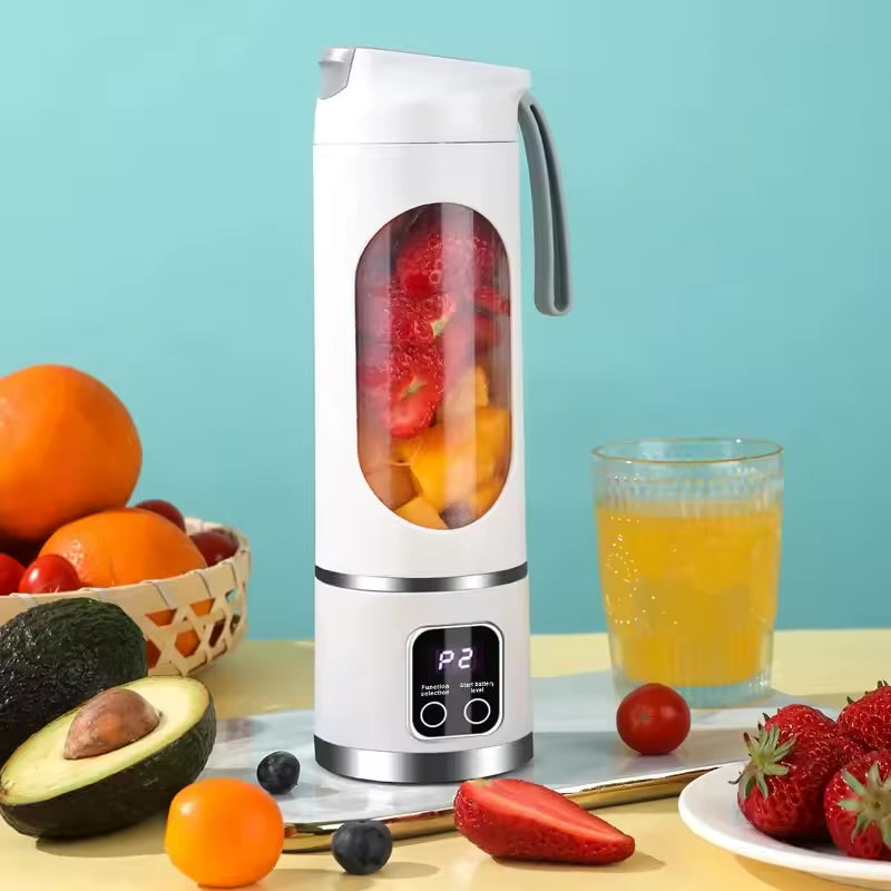 🍹 Presse-fruits Portable, capacité de 450ml, 8 lames, 3 vitesses, mélangeur Rechargeable par USB.