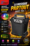 🔊 Enceinte Multi-média Portable – Sing-e ZQS1485