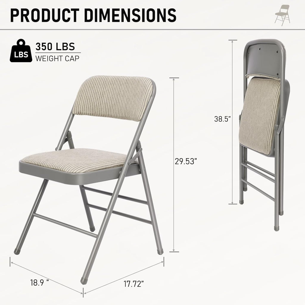 Chaise Pliante Rembourrée – Confort & Élégance au Quotidien