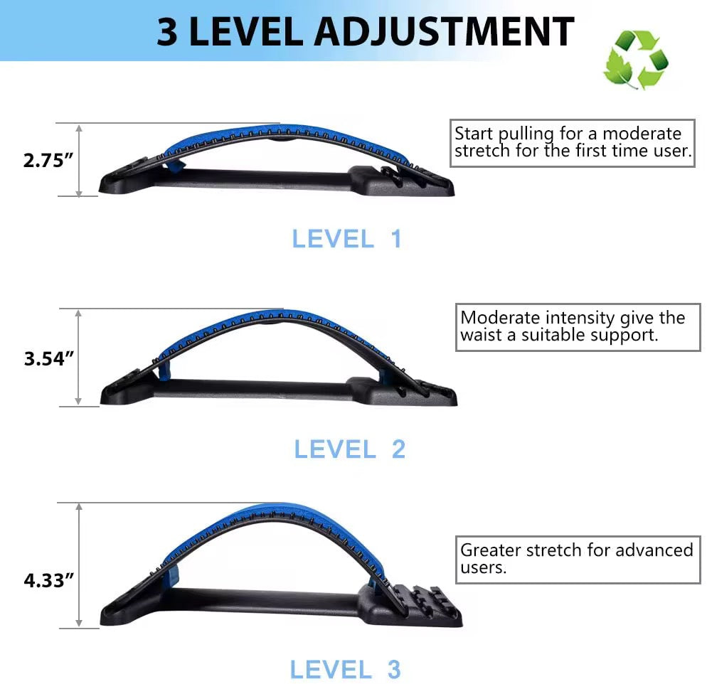 Civière dorsale multi-niveaux – Soulagez votre dos en 10 minutes par jour