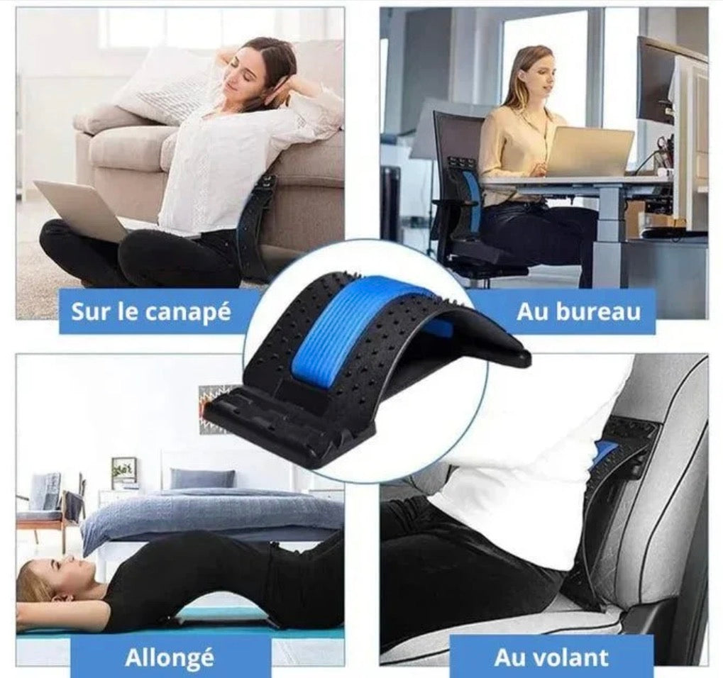 Civière dorsale multi-niveaux – Soulagez votre dos en 10 minutes par jour